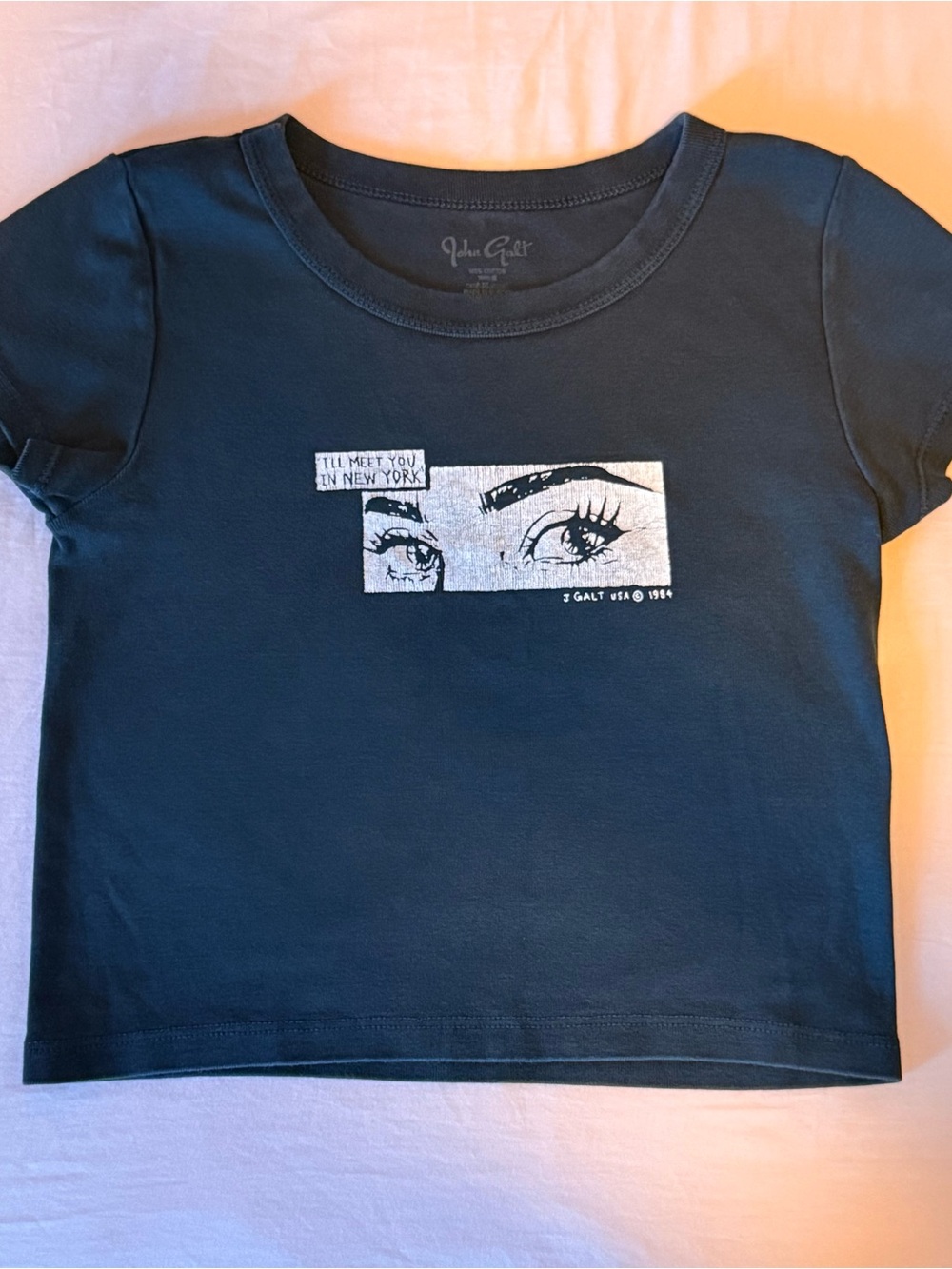 John Galt “I’ll Meet You in New York” Baby Tee